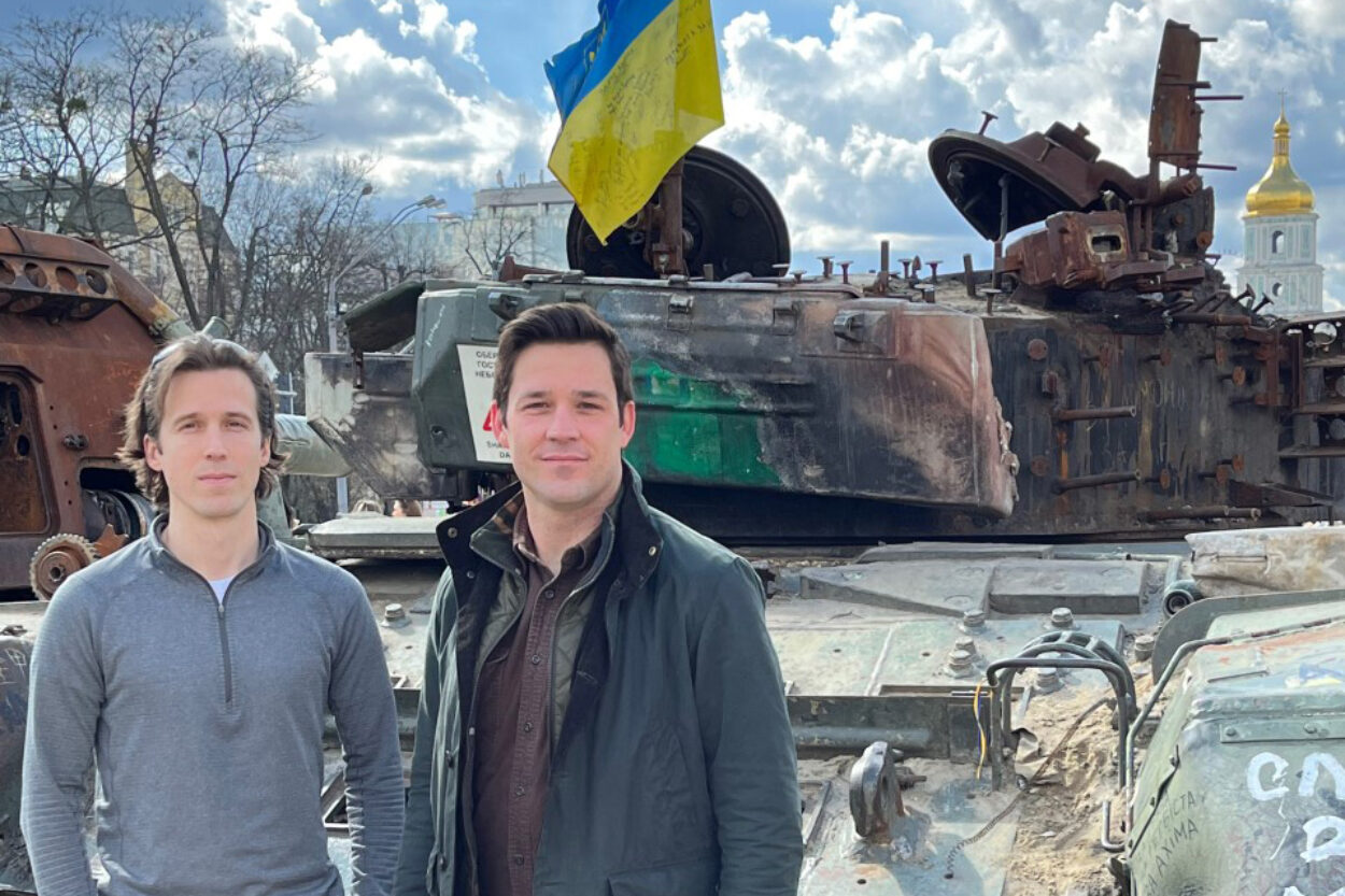 Ian Miller and Evan Platt in Ukraine